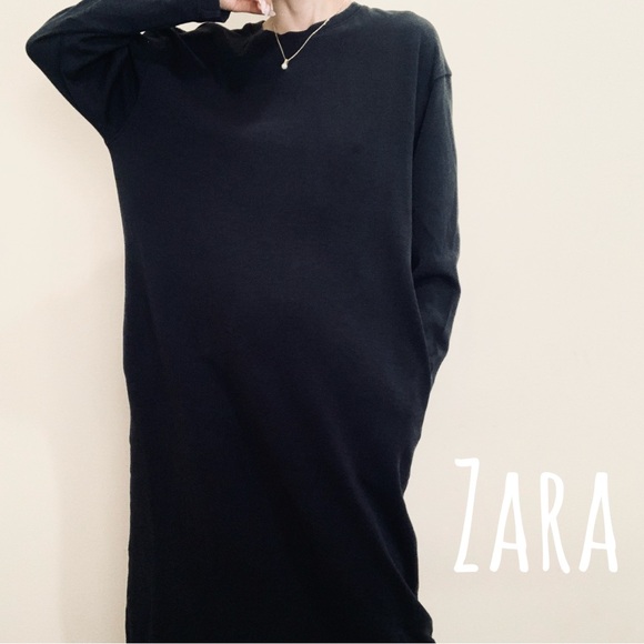 Brand New Zara long shirt dress L - Picture 1 of 11